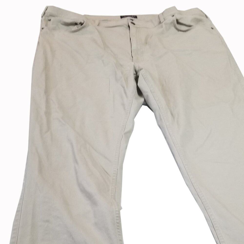 Roundtree & Yorke Casuals Chino Pants Flat Front Size 48X32